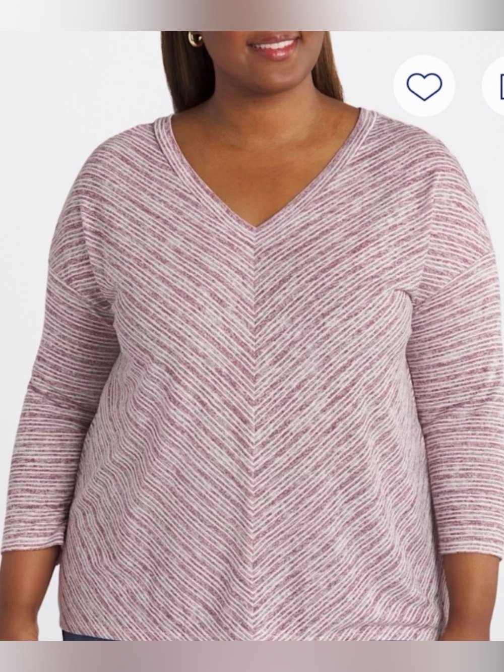 Bobeau Double V Bar Back Knit Top